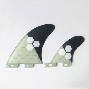 Aletas de tabla de surf de doble lengüeta AMT Big Honeycomb Fiberglass Surfboard Fins <span class=keywords><strong>2</strong></span> + <span class=keywords><strong>1</strong></span> Keel <span class=keywords><strong>Twin</strong></span> <span class=keywords><strong>Fin</strong></span> con estabilizador - Product Image 4