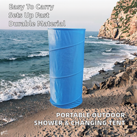Tente de douche extérieure pliable portable pour une personne en tissu Oxford, ouverture rapide automatique, installation facile, toilettes mobiles, douche, vestiaire