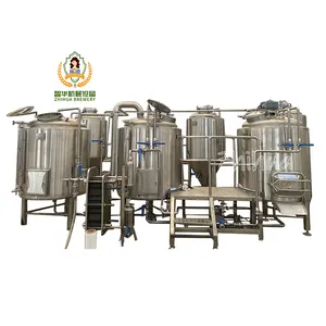 500L Comercial SUS304 Máquina de elaboración de cerveza todo el sistema de elaboración de cerveza de grano para la venta