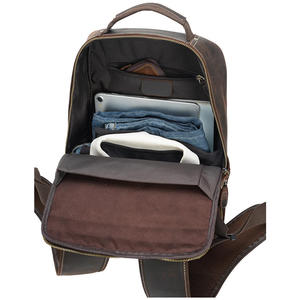 Chất Lượng Cao Biểu Tượng Tùy Chỉnh 15.6 Inch USB Sạc Cổng Unisex Kinh Doanh Du Lịch Chính Hãng Da Bò Da Máy Tính Xách Tay Không Thấm Nước - Product Image 2