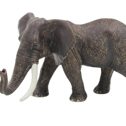 गर्म बेच जानवरों मुश्किल पीवीसी हाथी मॉडल खिलौने