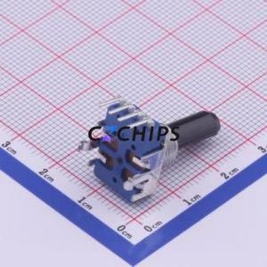 ตัวต้านทานแบบปรับได้/โพเทนชิออมิเตอร์ผ่านรู (THT) RK11K1140A23 10kOhm 20% 20V 50mW - Product Image 2