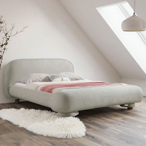 Cama doble tamaño King de madera maciza blanca <span class=keywords><strong>Diana</strong></span> clásica moderna cama suave con funda de tela de terciopelo convertible masaje extensible - Product Image 2