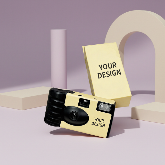 Custom Logo Film Cameras Custom Single Use Film Camera 35 mm Film Camera with Packaging Bulk Supplier for Branding