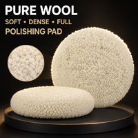 Disque de polissage en laine 100 % naturelle pour la finition des surfaces de peinture automobile, métal, verre, bois – Taille personnalisée OEM – Vente en gros