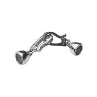 Résultats de bijoux u forme bricolage double extrémité clip fermoir connecteur 14k gros 925 fermoirs à bascule en argent sterling pour collier de perles