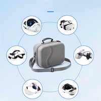 Sac de rangement bandoulière pour casque Meta 3/3S Elite, compatible, en EVA, avec fermeture éclair, grande capacité, étanche et portable