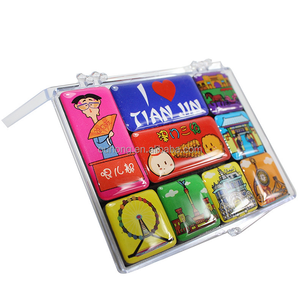 Vente en gros directe d'usine, aimants photo pour réfrigérateur en verre créatifs, bon marché et personnalisés avec votre propre logo - Product Image 2