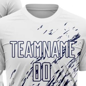 Camiseta de Fútbol Blanca de Manga Corta, Uniforme Deportivo Transpirable y Ligero de Secado Rápido para Entrenamiento, para Hombre - Product Image 4