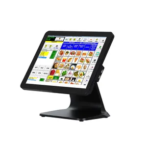 15/15.6Inch Verwijderbare Msata/M.2 Ssd Alles In Één Touchscreen Pos-Systeem Geldautomaten Rollen Kassa