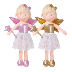आलीशान नृत्य बैले चीर लड़की गुड़िया के साथ बैंगनी टूटू स्कर्ट OEM कस्टम सुंदर बच्चों नरम भरवां खिलौना जीवन आकार आलीशान गुड़िया