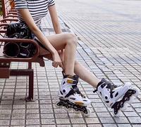 Patins à roulettes en ligne Slalom EACH avec 4 roues en PU pour adolescents et enfants, haute qualité pour adultes