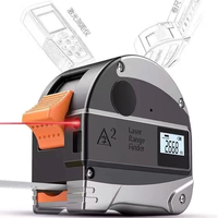 Niveau à bulle laser TEBAK avec fonction 2-en-1, métrique et impérial, portée 40m, coque en ABS, acier inoxydable et fibre de verre, haute précision 10mm