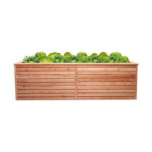 Lit d'herbe naturelle en bois de mélèze <span class=keywords><strong>XL</strong></span> pour l'extérieur, <span class=keywords><strong>jardinière</strong></span> de légumes, lit surélevé - Product Image 1