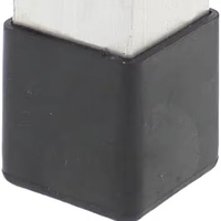 Couvre-tuyaux carrés antidérapants en PVC, effet d'insonorisation, embouts de protection pour pieds de chaise, embouts de protection pour pieds de table en caoutchouc PVC, protection contre les rayures au sol