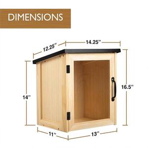 Boîte en bois de quartier extérieur Kit d'échange de livres Armoire en bois pour partager des livres de littérature Flyers Journaux Étudiants ou enseignants - Product Image 6