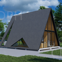 Kits de maisons préfabriquées en acier léger de luxe, maisons préfabriquées en acier moderne, villas préfabriquées avec certification CE