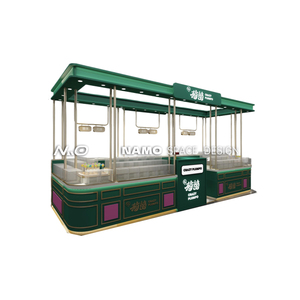 Miễn phí tùy chỉnh bán lẻ Mini cafe cửa hàng <span class=keywords><strong>kiosk</strong></span> thiết kế cà phê ngoài trời trà cửa hàng Showcase với móng tay khái niệm cho thực phẩm ra cửa - Product Image 3