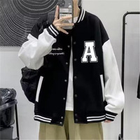 Veste en molleton imperméable de haute qualité unisexe, style varsity, personnalisable, taille plus, hip hop, pour équipe sportive