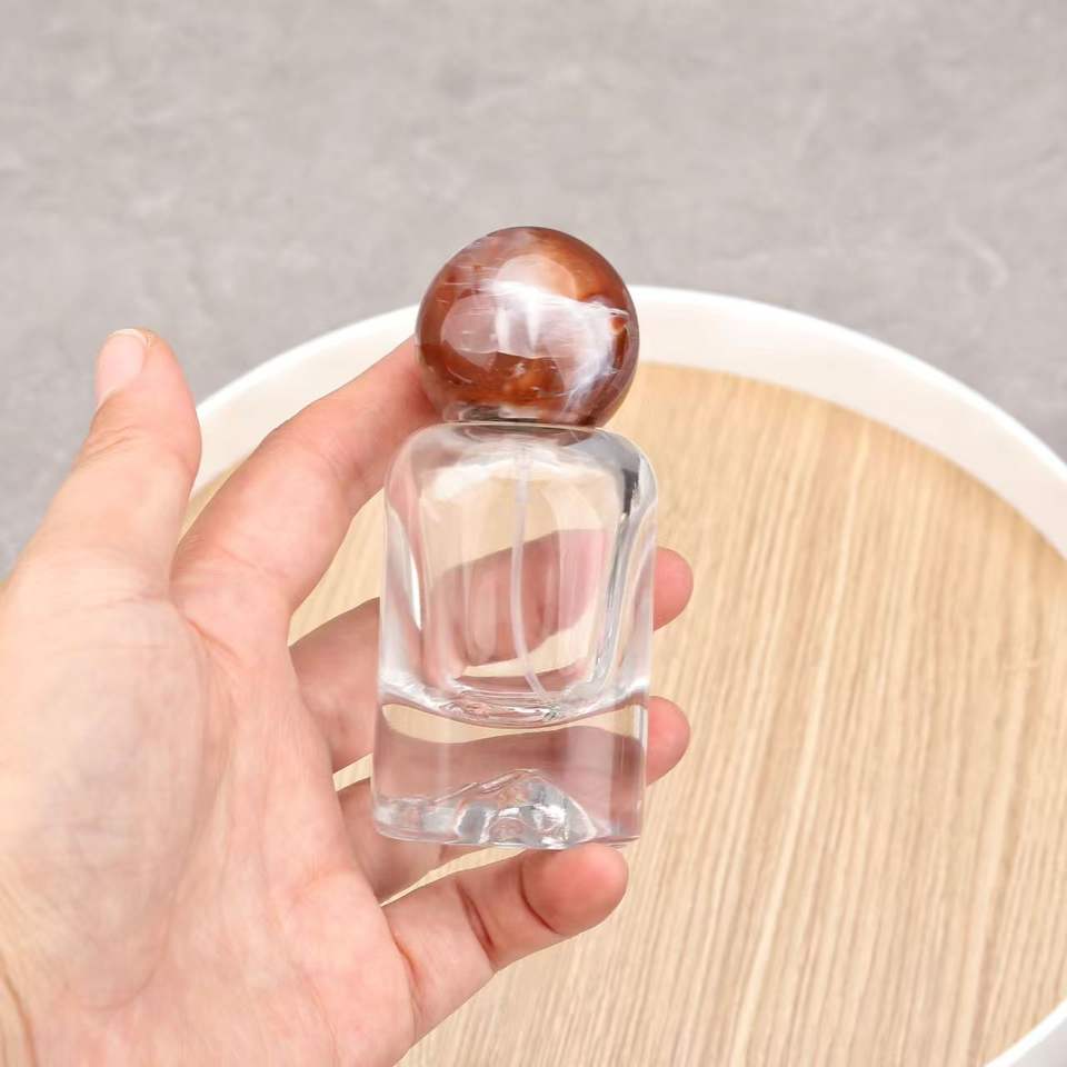 Cap Printing Sample 30ML Volcano Base Screw Cap Perfume Sample Bottle Portable Glass Spray ...