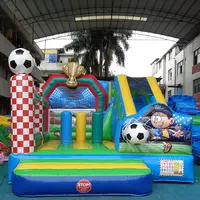 Produttori di buttafuori gonfiabili calcio Indoor castello in PVC Bungee trampolino giochi accessori casa di salto scivolo gonfiabile giocattoli