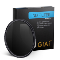 Filtre d'objectif d'appareil photo ND8 ND16, multi-couches, ultra-fin, à densité neutre, en verre optique pour photographie DSLR et hybride 49-95mm