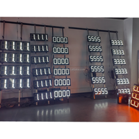 Layar tampilan led wifi 7 segmen display 8.888 led produsen tanda harga gas