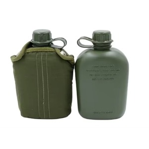Échantillon gratuit : Gourde portable vert olive avec sangle spéciale, résistante à l'usure et à l'eau, idéale pour la survie en milieu sauvage. - Product Image 5