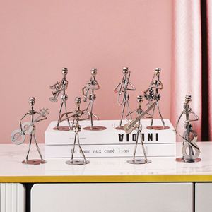Ornements décoratifs uniques en fer forgé, modèle de guitariste, pour la maison et le bureau, collection Iron Man - Product Image 5