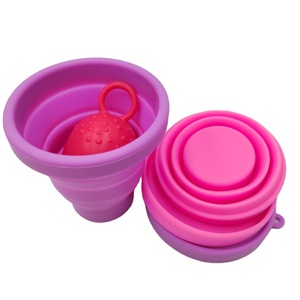 Gobelet menstruel, tasse en silicone pour produits d'hygiène <span class=keywords><strong>menstruelle</strong></span>, modèle 100% - Product Image 2