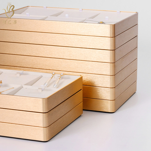 Plateau de rangement et d'exposition pour lunettes de soleil et lunettes de vue en métal, empilable, durable et moderne, fabriqué en Chine, avec options personnalisables - Product Image 3