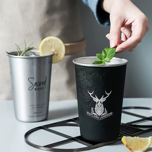 Mug à café en acier inoxydable pour le camping en plein air avec logo personnalisé, haut niveau d'apparence, isolation sous vide, écologique, portable, à main - Product Image 3