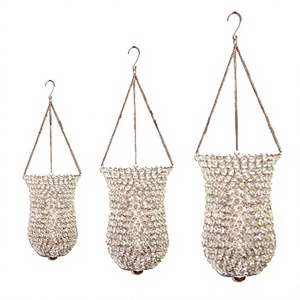 Newest Design Crystal Beaded Hanging Candle <b>Holder</b> Decorated <b>Tealight</b> <b>Holder</b> for Christmas and Home Decorations - Product Image 1