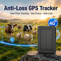 Rastreador GPS Beidou LBS 4G Celular Solar, Resistente al Agua IP67, Sin SIM, Mini Cápsula para Ovejas, Sistema de Rastreo Animal para Ganado