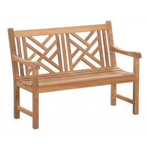 Bancs de jardin en teck de qualité supérieure Mobilier de jardin extérieur en bois moderne pour Villa Park Patio 1 Bancs - Product Image 3