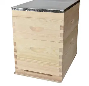 Caja de madera de pino de Nueva Zelanda, caja de colmena australiana, 10 marcos, gran oferta