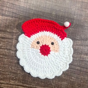 Posavasos de Ganchillo Hecho a Mano con Hilo Navideño, Resistente al Calor, para Mesa de Navidad, Decoración del Hogar, Decoración Festiva - Product Image 3