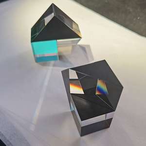 Personalización K9 Vidrio 20mm Prismas de ángulo recto Revestimiento de espejo reflectante Prisma triangular - Product Image 3