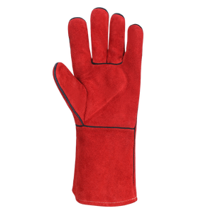 Gants <span class=keywords><strong>de</strong></span> <span class=keywords><strong>soudeur</strong></span> pour hommes en cuir <span class=keywords><strong>de</strong></span> vachette velours, texture lisse/douce, flexibles, durables, sans poudre, sans silicone, gants industriels - Product Image 2