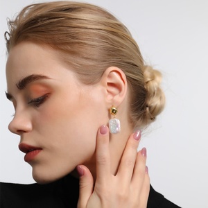 Original S925 925 Silver Freshwater Pearl Jewelry Irregular Baroque Pearl <strong>Earrings</strong> <strong>Beautiful</strong> Fine Jewelry for <strong>Girls</strong> - Product Image 6