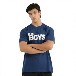 เสื้อยืดพิมพ์ลายกราฟิกผู้ชายแบบใหม่ คอตตอนเจอร์ซีย์ คอกลม แขนสั้น รับทำตามแบบ OEM ขายส่ง ผลิตเสื้อผ้า - Product Image 3