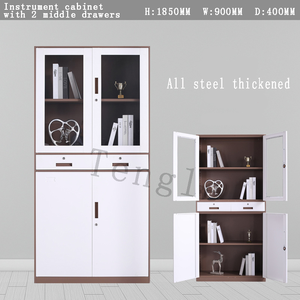 Suministro de fábrica de alto estándar 2 archivadores de metal y acero archivadores de almacenamiento Lemari arsip loker Archivador de <span class=keywords><strong>taquilla</strong></span> - Product Image 4