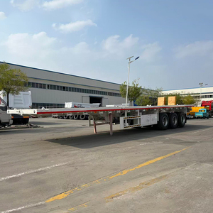 Semirremolque de Plataforma Plana para Contenedores de 20 a 50 Pies, de 3 a 5 Ejes, de 30 a 40/60 Toneladas, Nuevo y Usado, con Capacidad de Carga Máxima de 100 Toneladas - Product Image 3