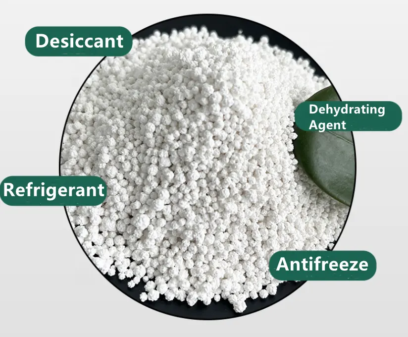 كريات كلوريد الكالسيوم cacl2 94% لذوبان الثلج للبيع بالجملة من مصنع DINGHAO