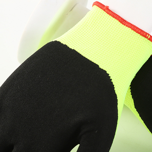 Green Black Sandy Nitrile Coated <strong>Gloves</strong> - Product Image 4