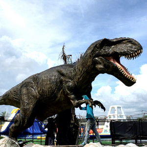 Modèle de dinosaure Parasaurolophus T-rex réaliste grandeur nature, modèle de dinosaure artificiel, <span class=keywords><strong>parc</strong></span> d'attractions, vente en gros d'usine - Product Image 1