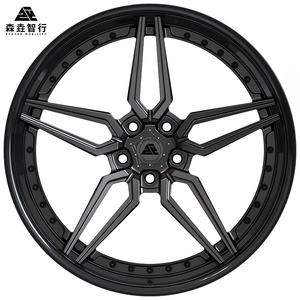 ล้อฟอร์จ 5 ก้าน แบบมินิมอล 2 ชิ้น ผลิตตามออฟเซ็ตที่กำหนดเอง สำหรับ<span class=keywords><strong>รถ</strong></span>สปอร์ต BMW, Audi, Mercedes, Porsche, <span class=keywords><strong>Tesla</strong></span> - Product Image 2