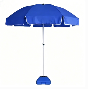 Parasol publicitaire réversible avec impression de logo personnalisé, protection UV, pliable, pour extérieur, patio, plage, grand format - Product Image 1