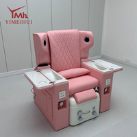 Fauteuil de pédicure haut de gamme 4-en-1 motorisé et inclinable avec spa pour les pieds, massage et haut-parleur Bluetooth