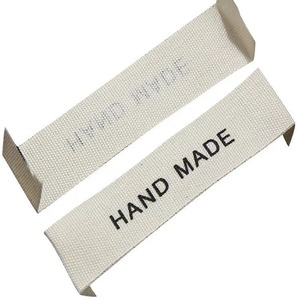 <span class=keywords><strong>Vêtements</strong></span> tissés à col personnalisé Tissé Main LWashed Mark Collar Label Factory - Product Image 2